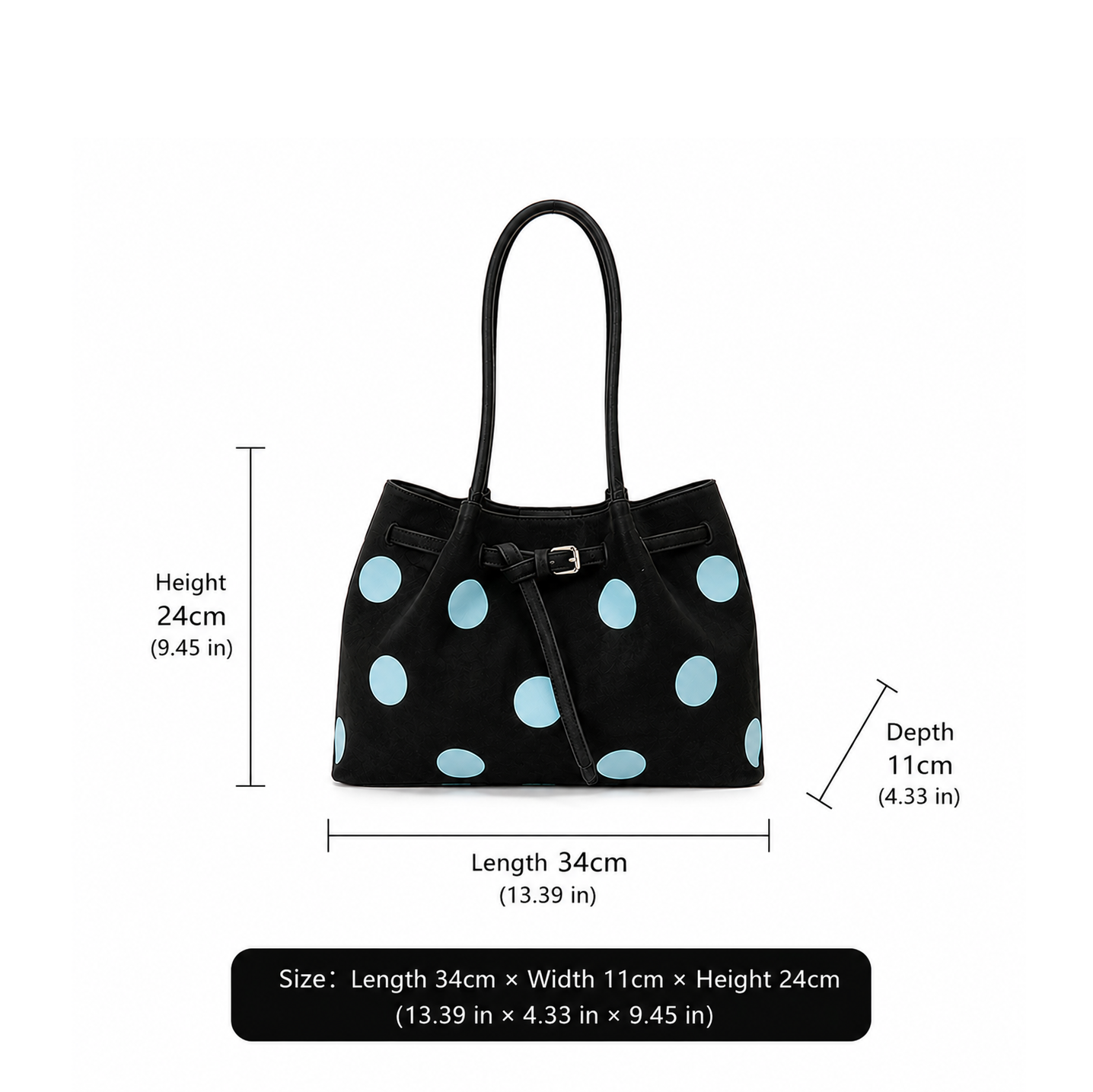 Midnight Dot Tote